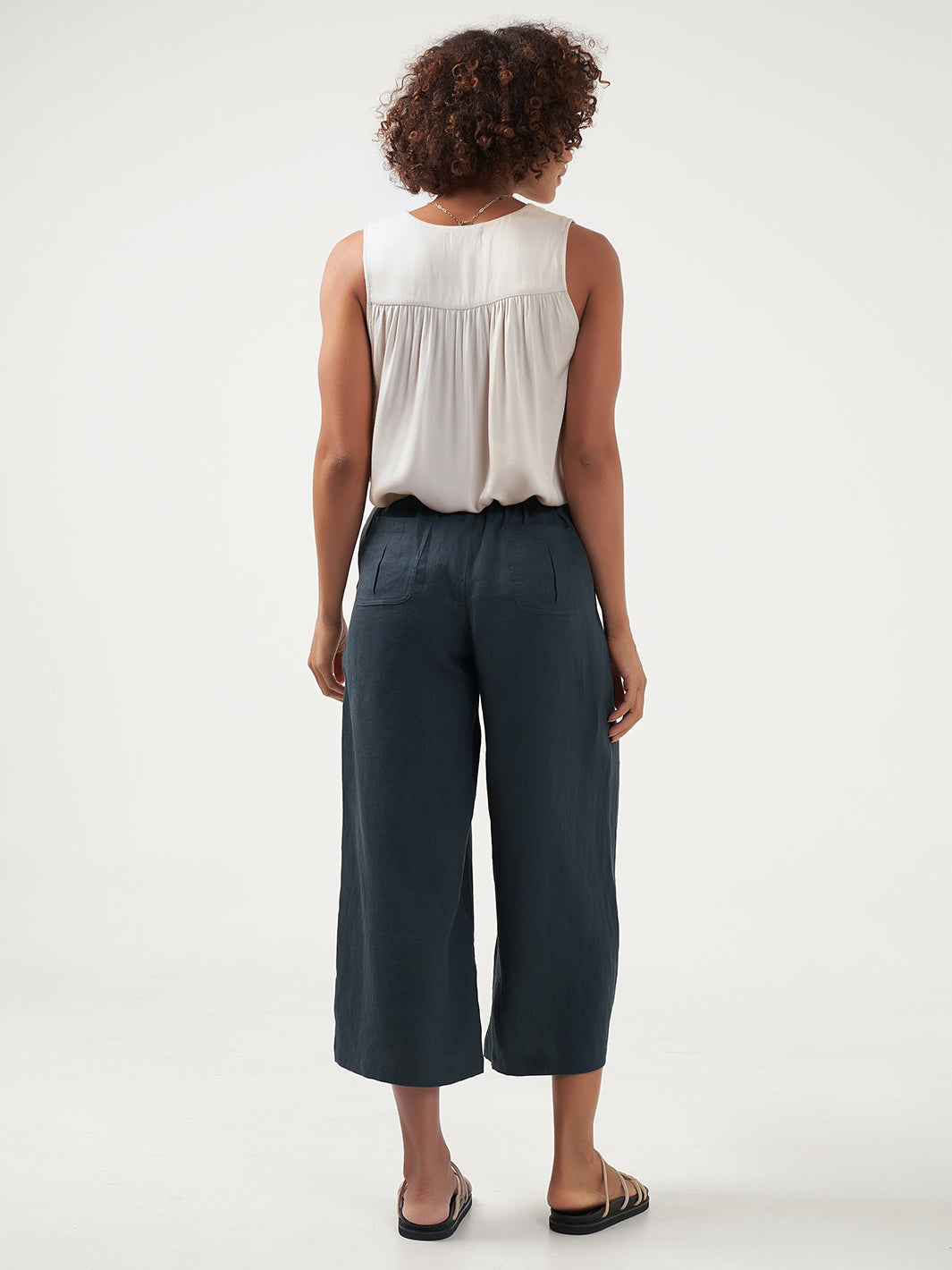 Gaia Linen Pants Charcoal – Nomad the Label US