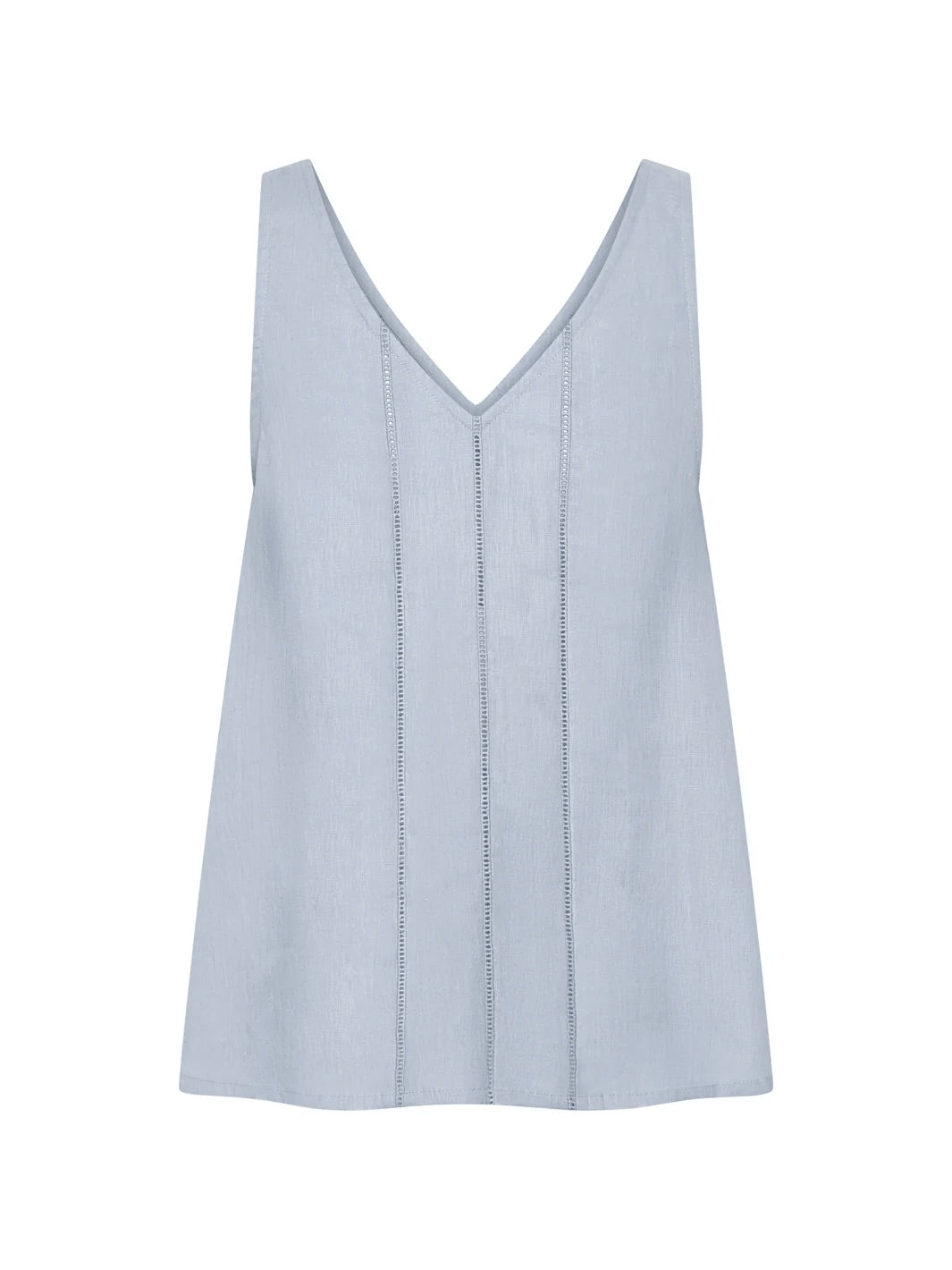 Giana French Linen Top Slate Blue