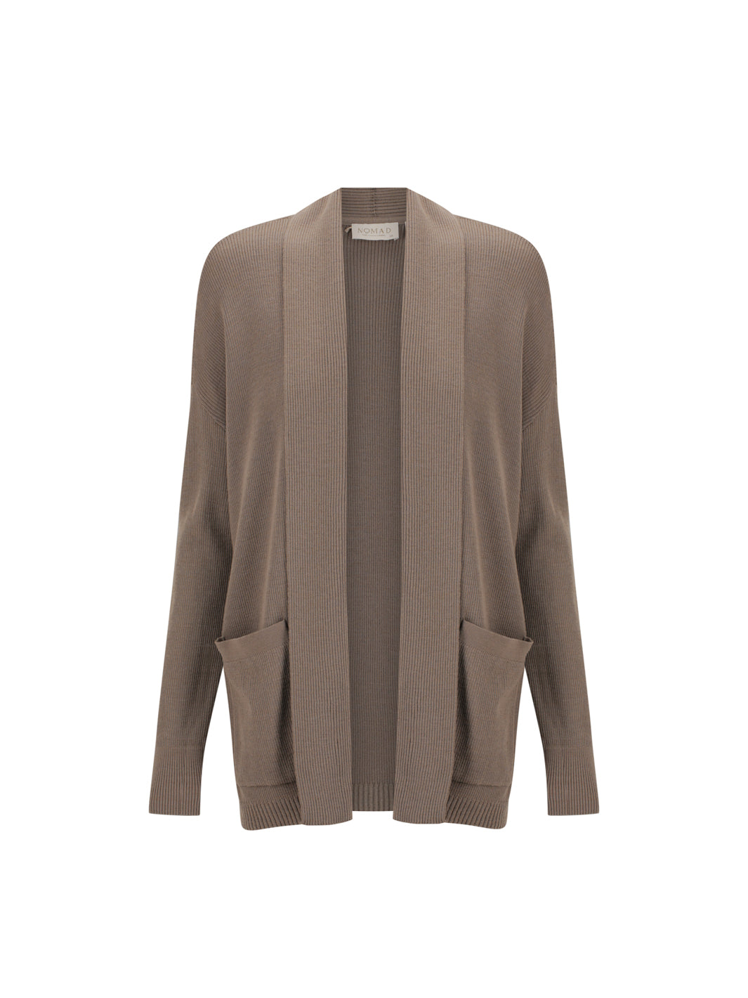 Harbour Merino Wool Knit Cardigan Elm