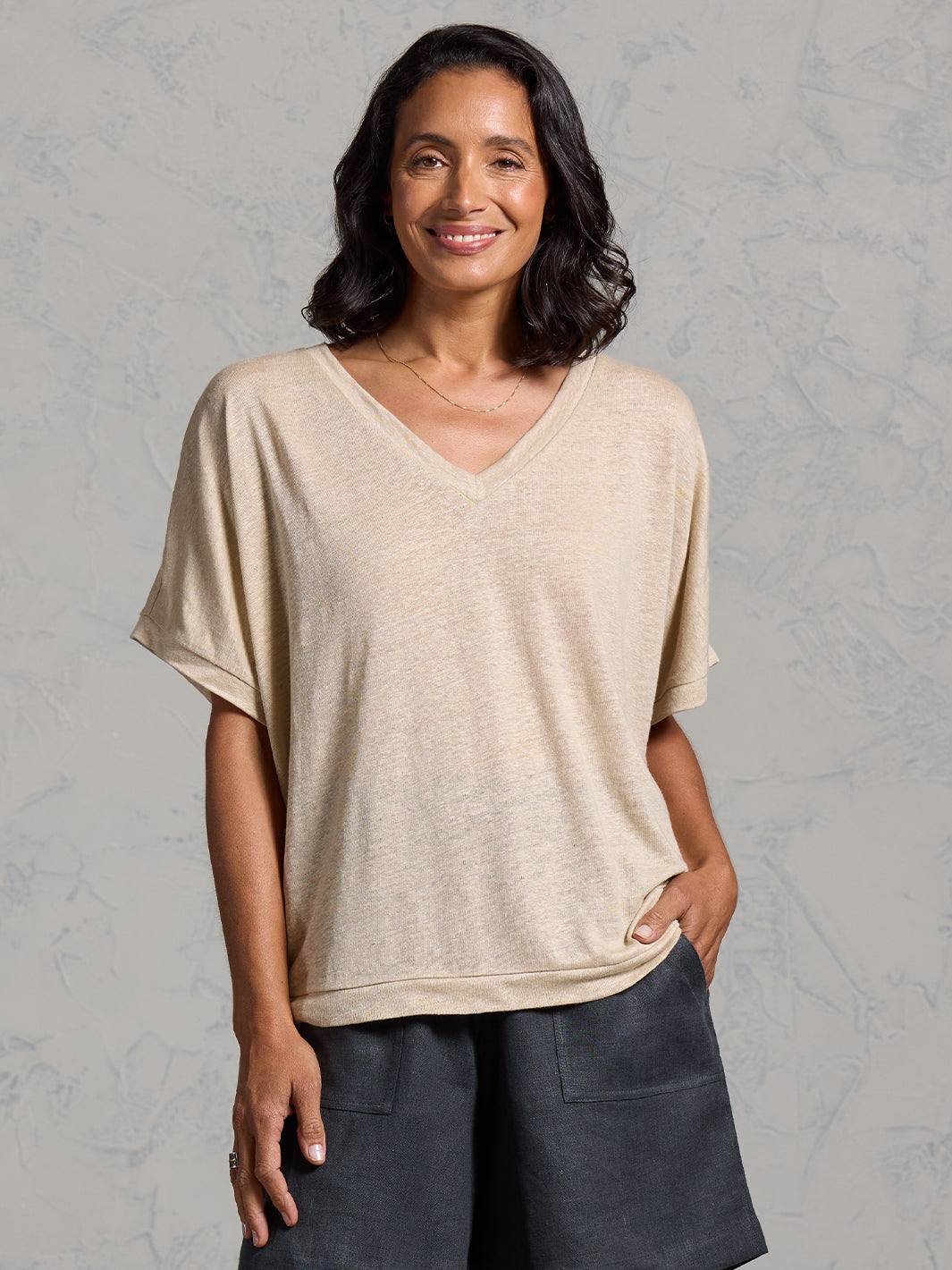 Iris Jersey T-Shirt Stone