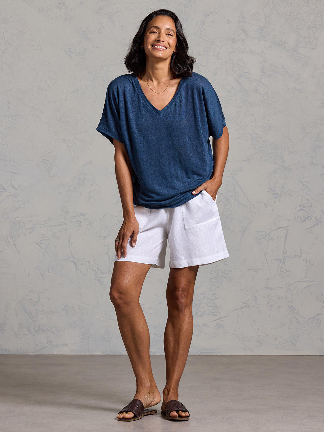 Iris Jersey T-Shirt Navy