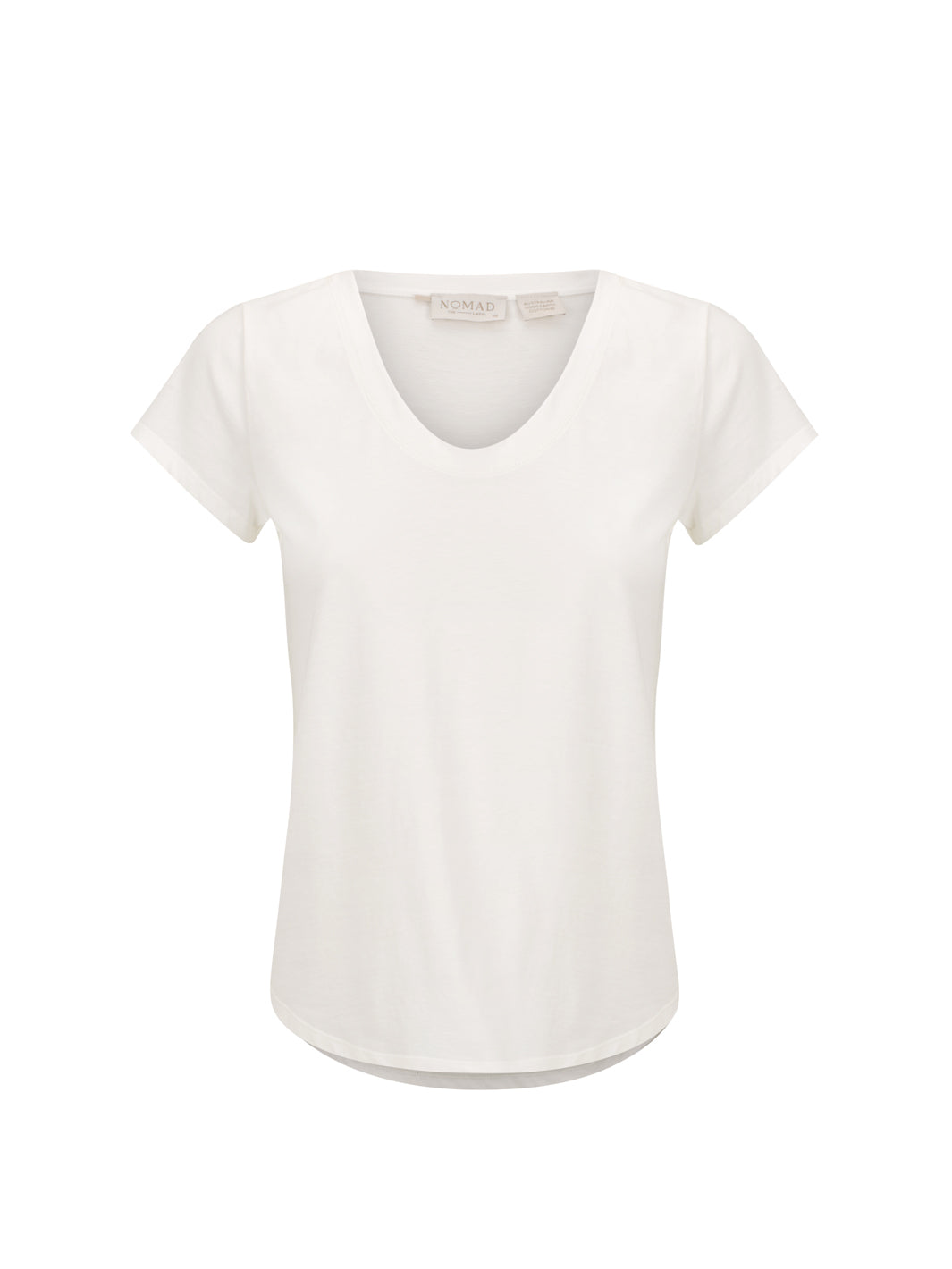 White t-shirt on a white background