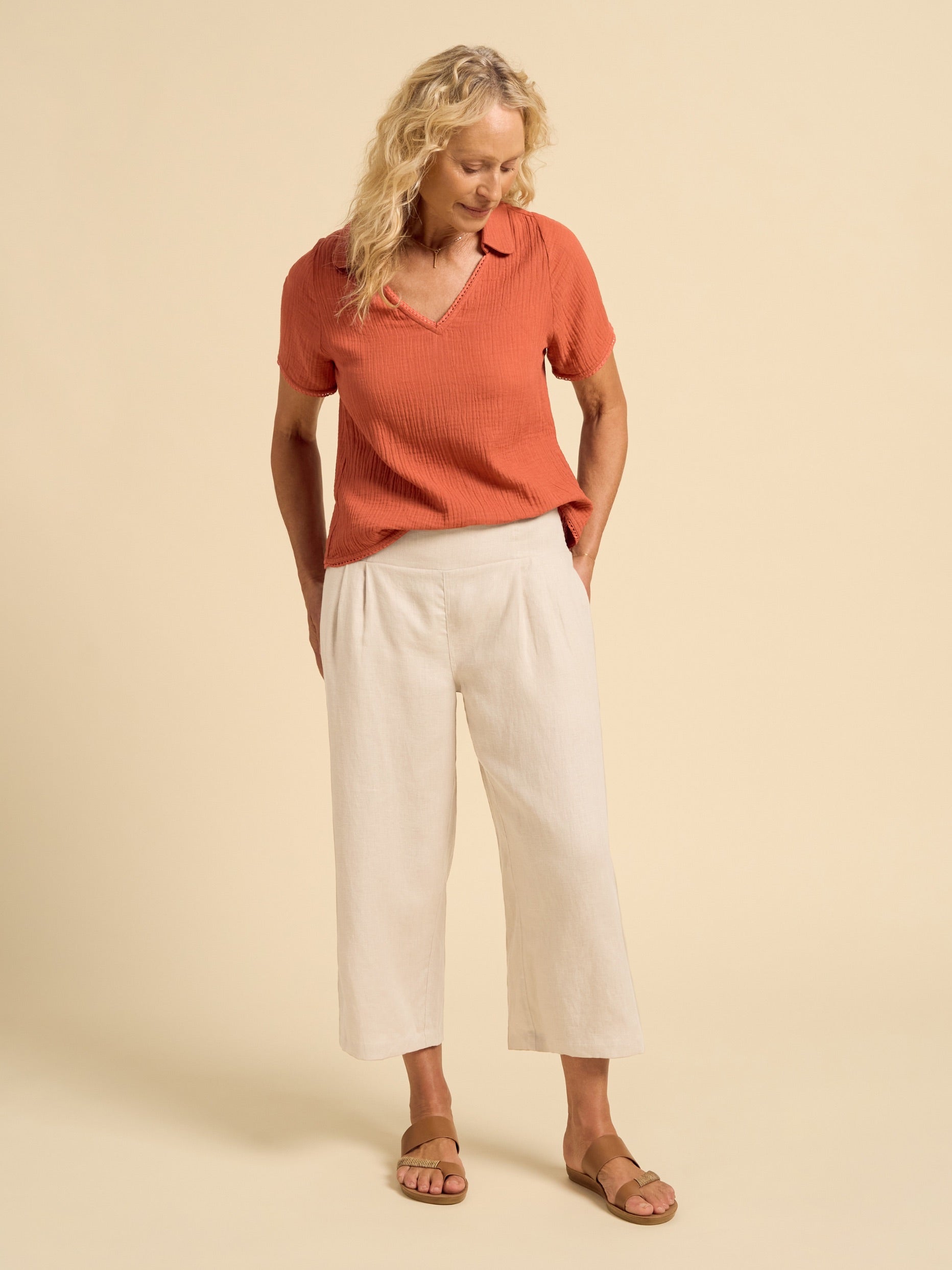 Latina Linen Pants Stone