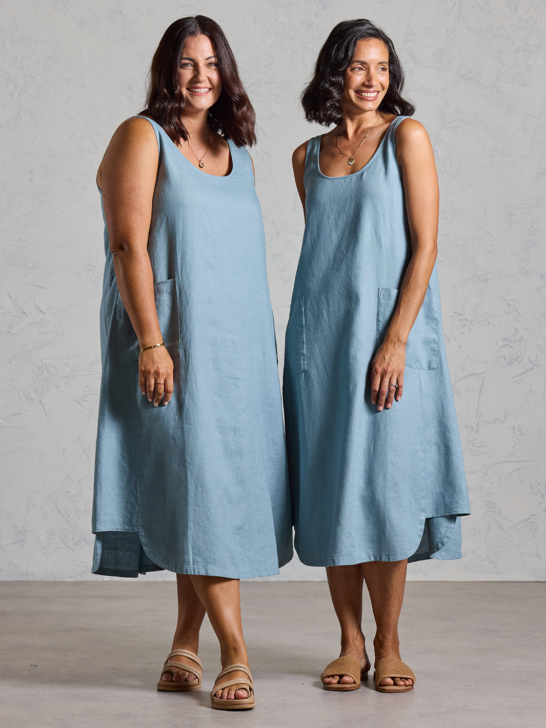 french linen dresses Peony Linen Dress Charcoal (XXS)