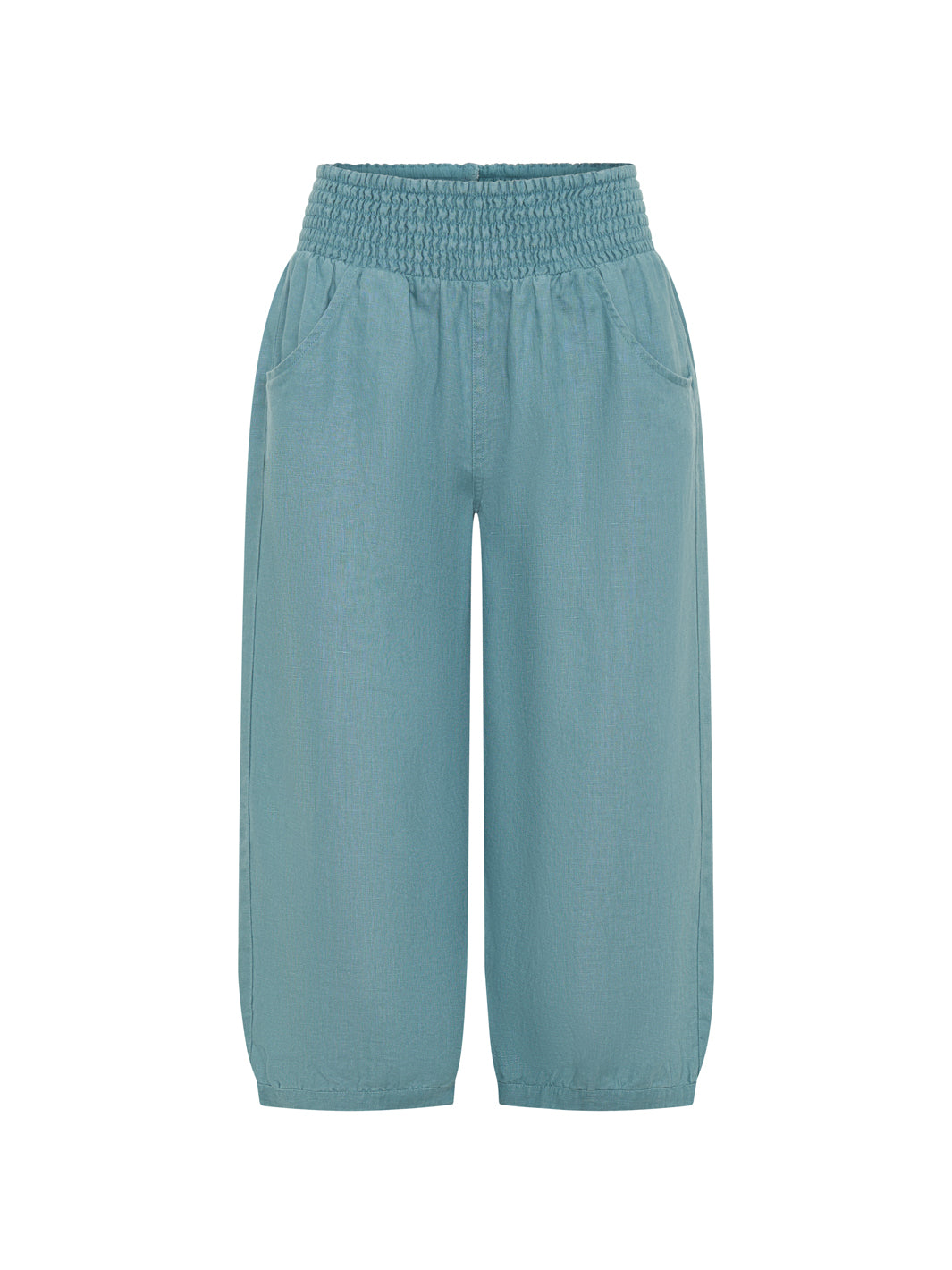 Marrakech French Linen Cropped Pants Tahiti Blue – Nomad the Label US