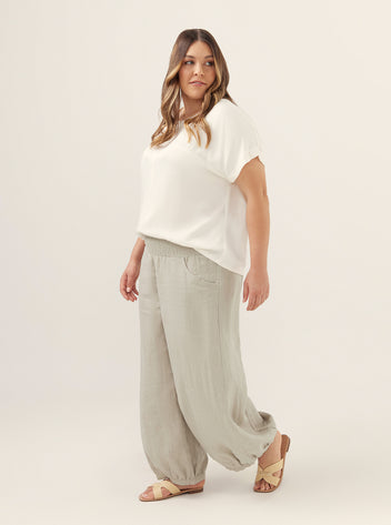 Portillo French Linen Pants Flax