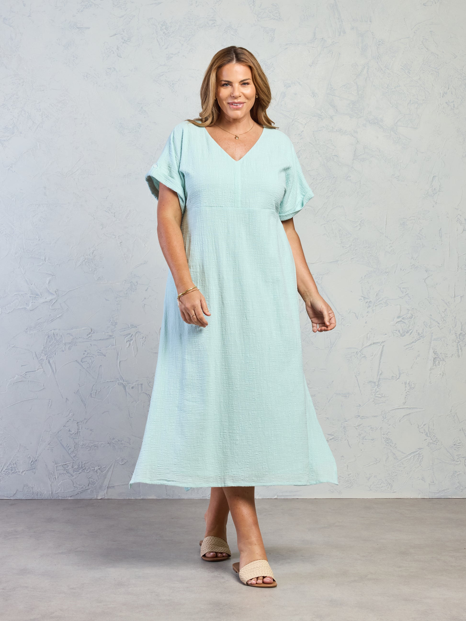 Catalina Cotton Dress Seaglass (XXL) | Women's Sustainable Cotton Dresses Catalina Cotton Dress Seaglass (XXL) | Women's Sustainable Cotton Dresses
