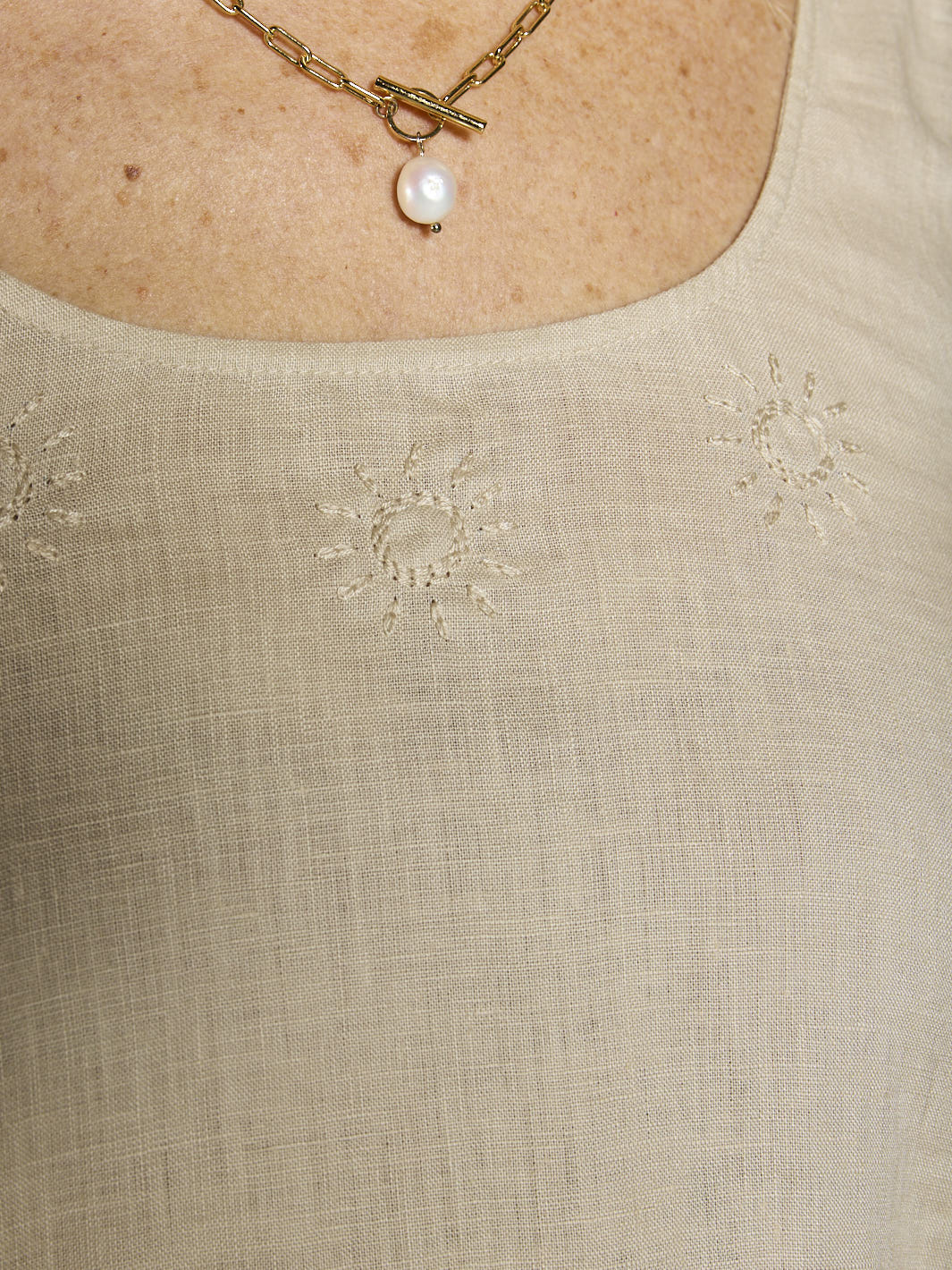 Evia Linen Top Stone