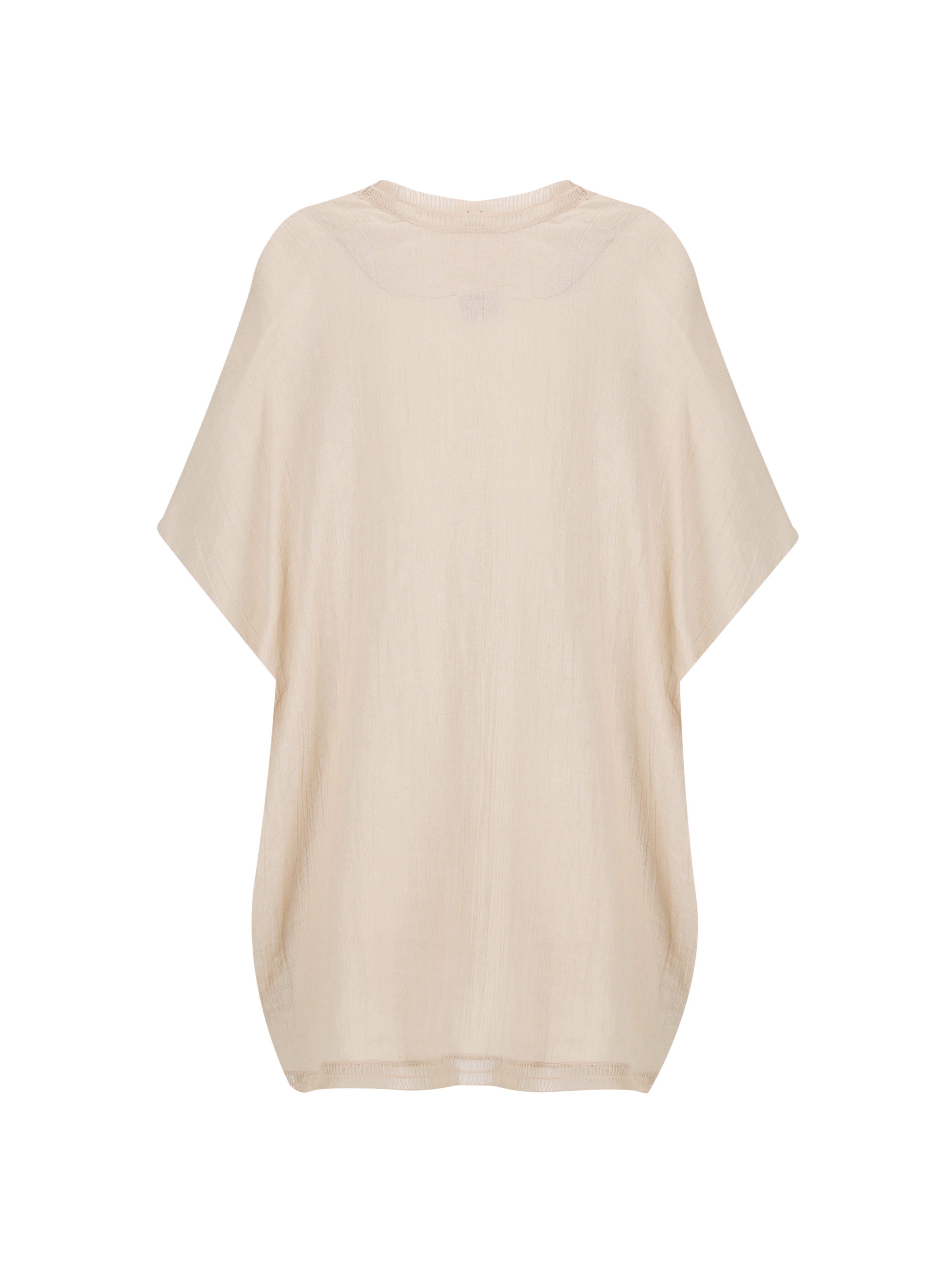Rhea French Linen Kimono Stone – Nomad the Label US