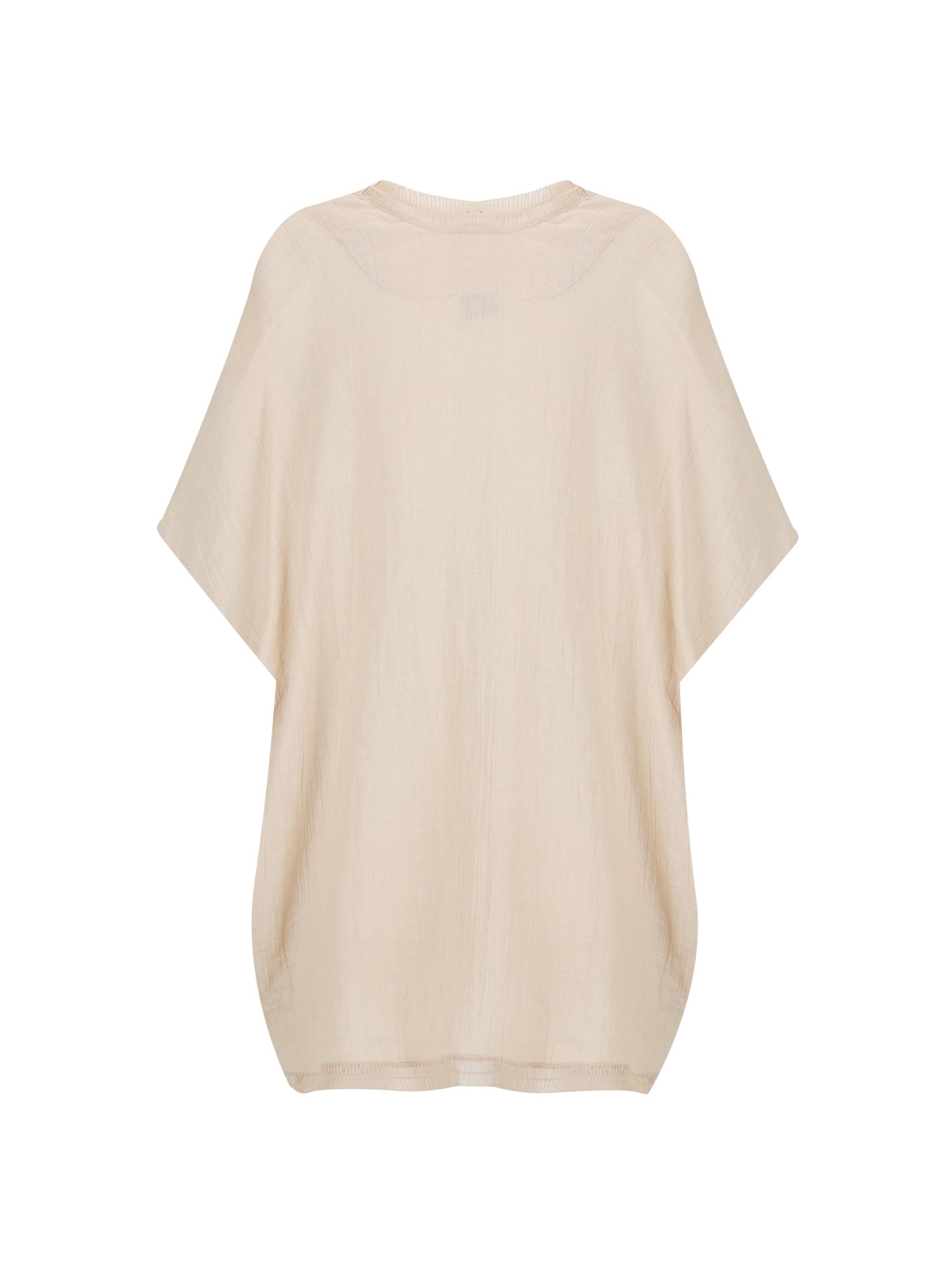 Rhea French Linen Kimono Stone