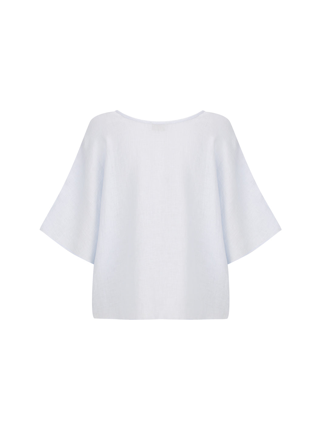 Selene Linen Top Serene Blue