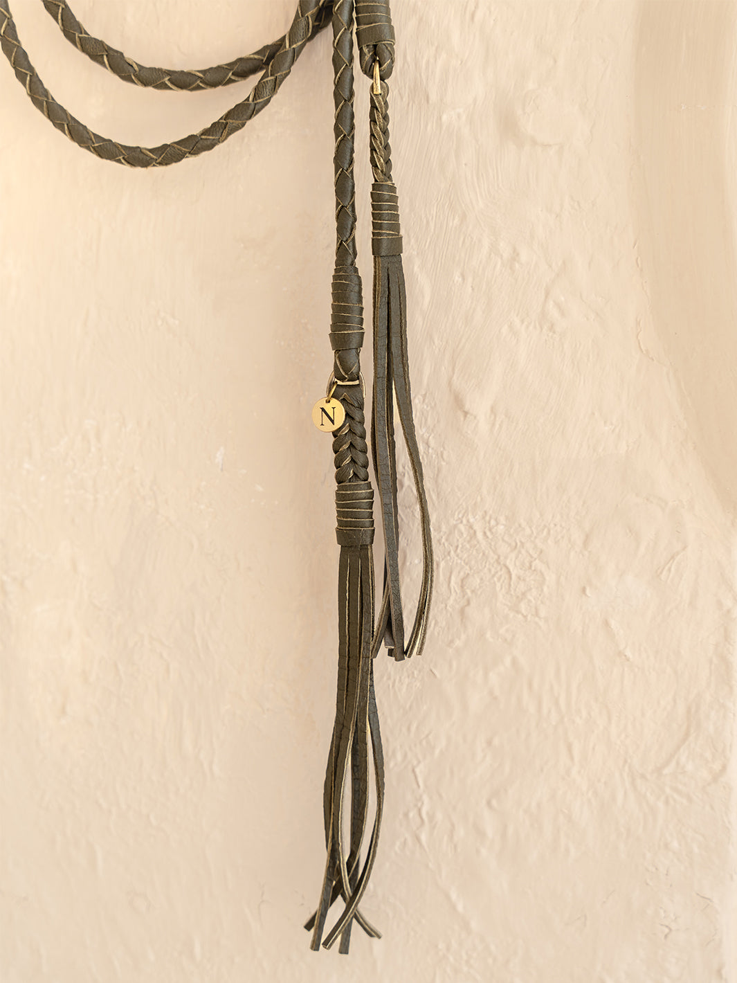 Image features Sierra Leather Belt in Pistachio