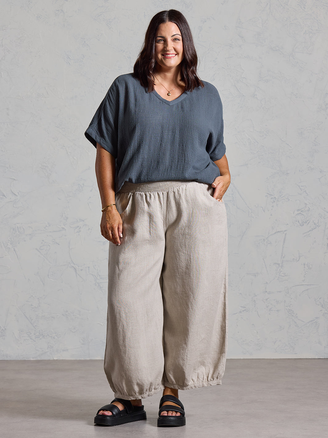 Sadhu French Linen Pants Flax