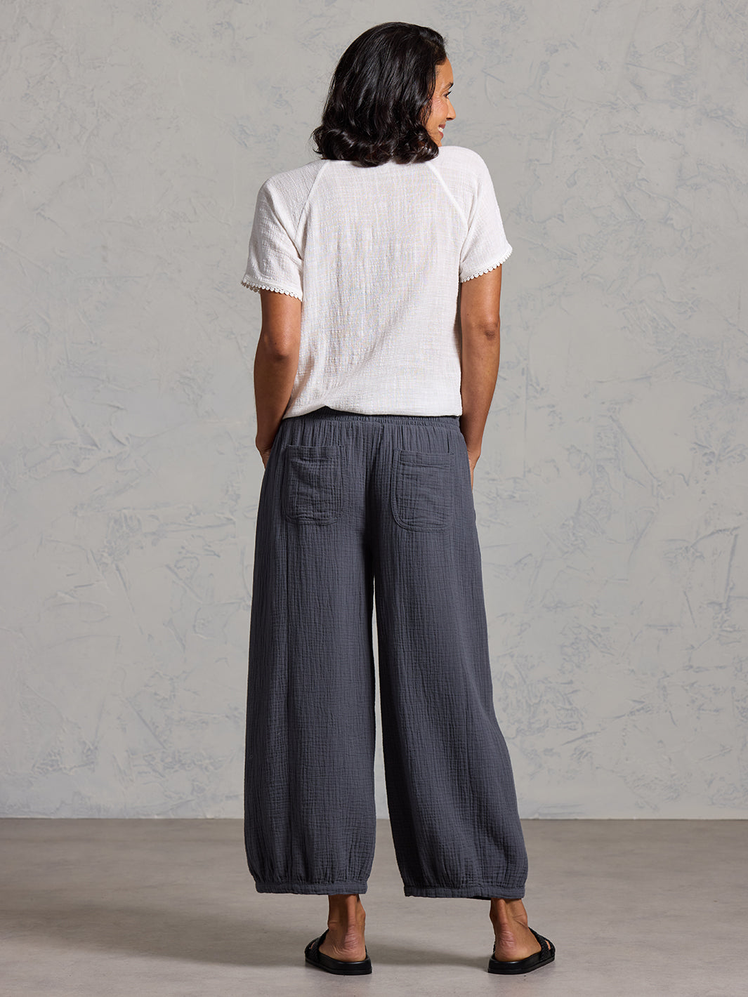 Sadhu Cotton Pants Charcoal