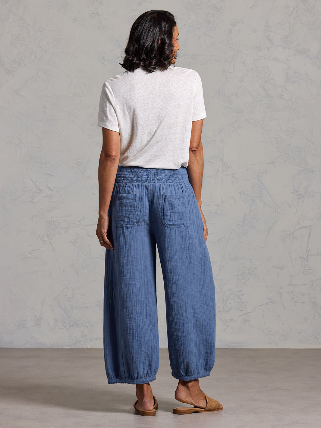 Sadhu Cotton Pants Aegean Blue