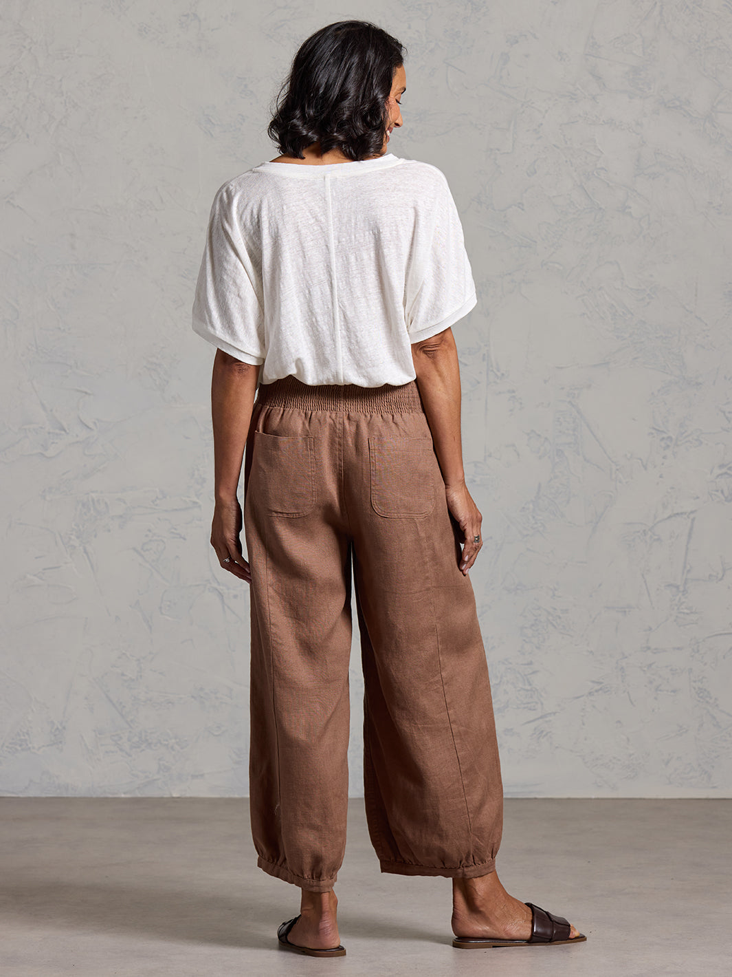 Sadhu French Linen Pants Cinnamon | Linen Pants – Nomad the Label US