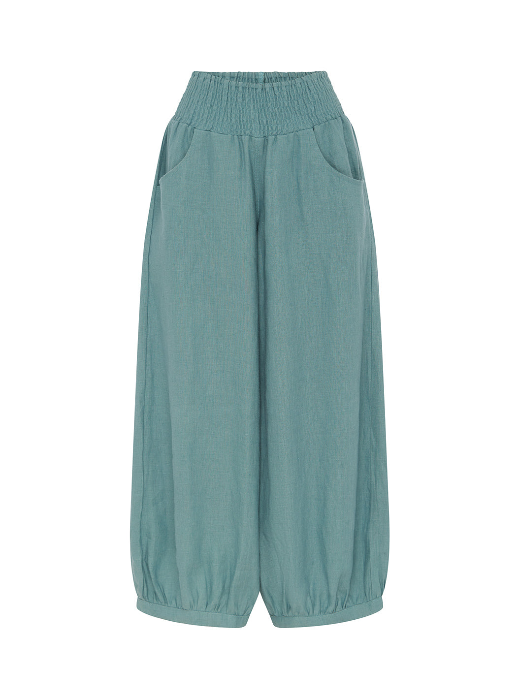 Sadhu French Linen Pants Tahiti Blue | Soft Tahiti Blue Linen