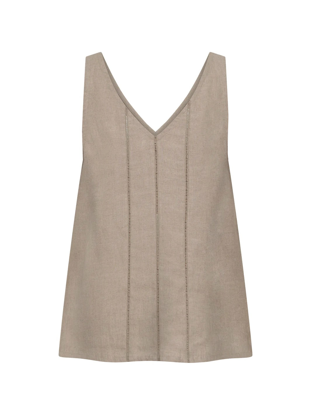 Giana French Linen Top Almond