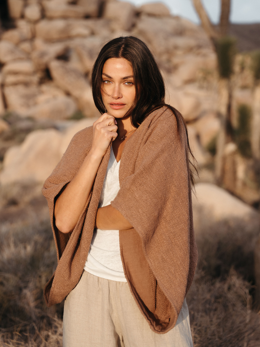Bloom Cotton Shrug Desert Sand