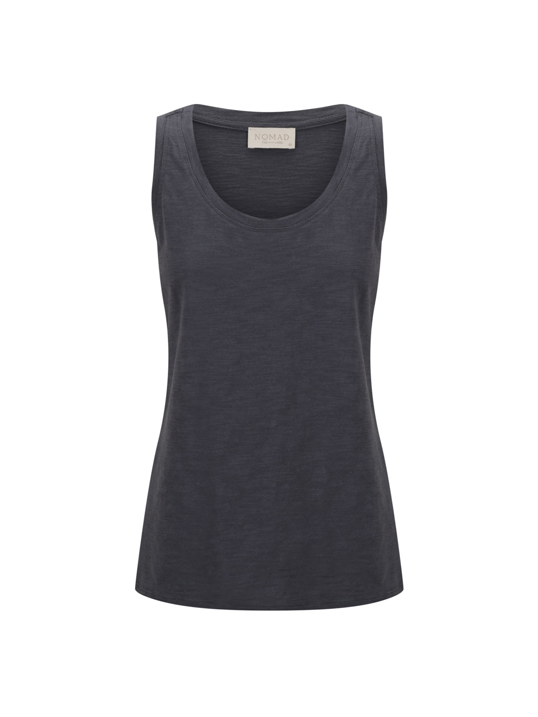 Dark tank on a white background.