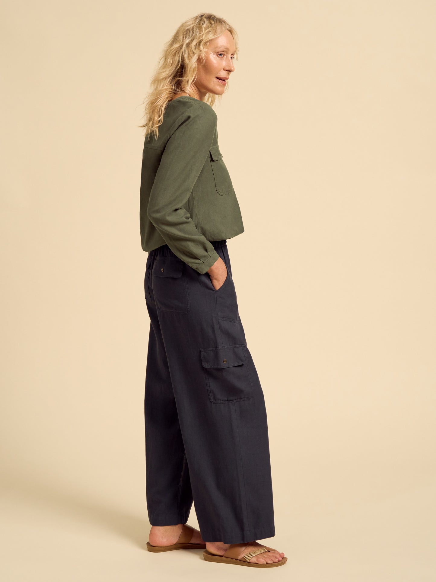 Yves Cargo Top Olive