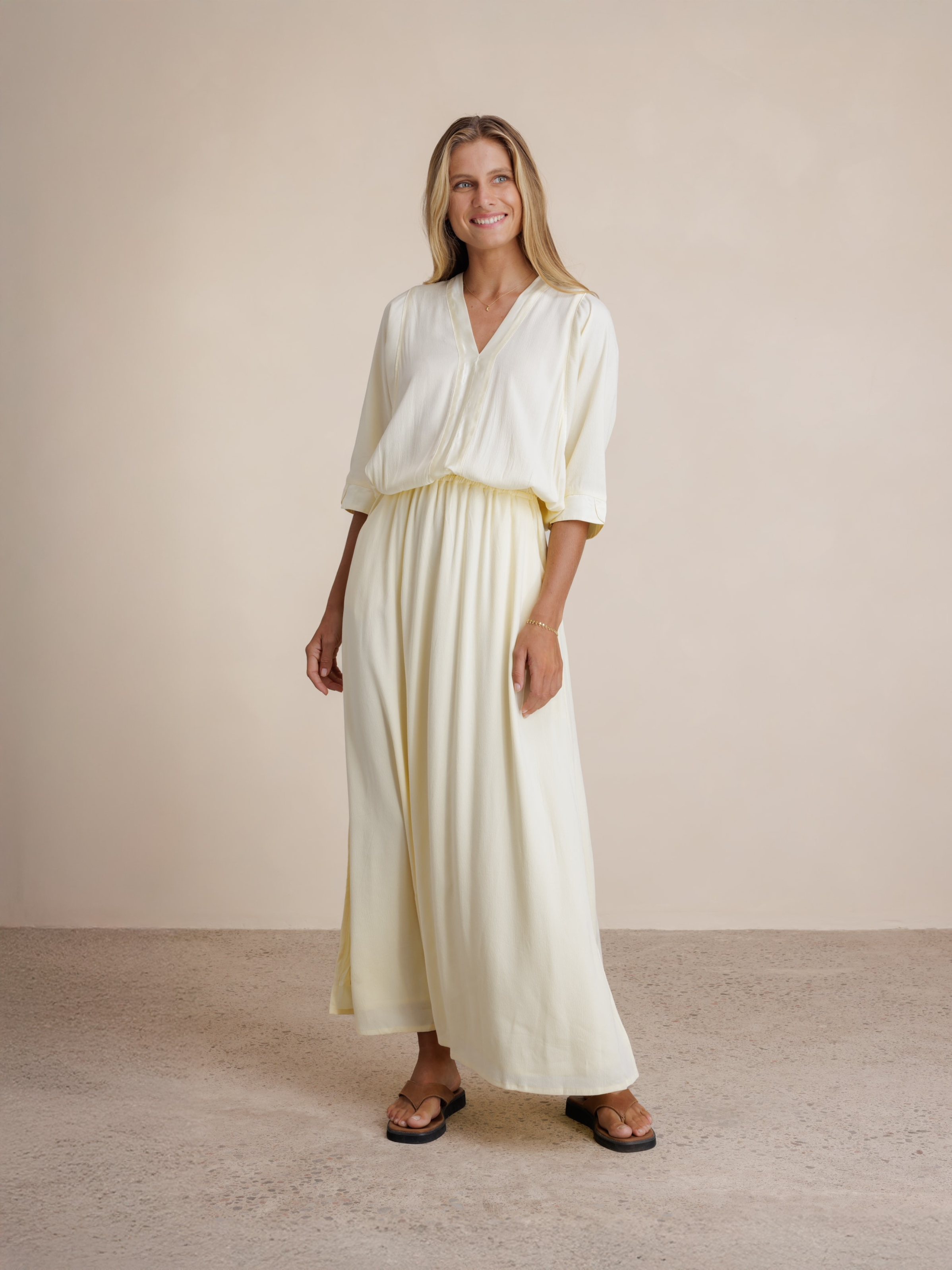 Lucrezia Lyocell Maxi Dress Lemon