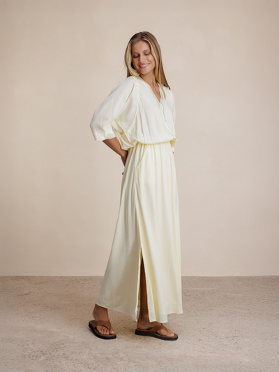 Lucrezia Lyocell Maxi Dress Lemon