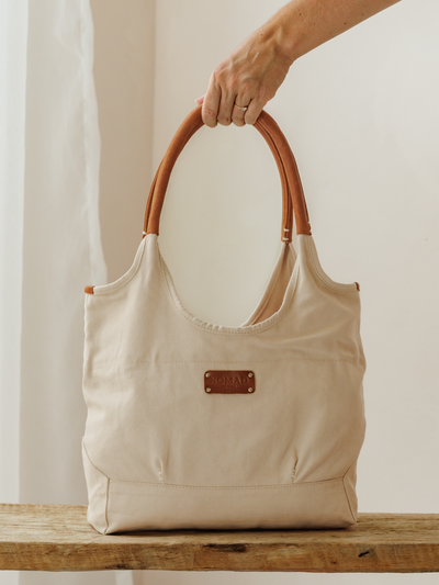 Havana Canvas Tote Stone