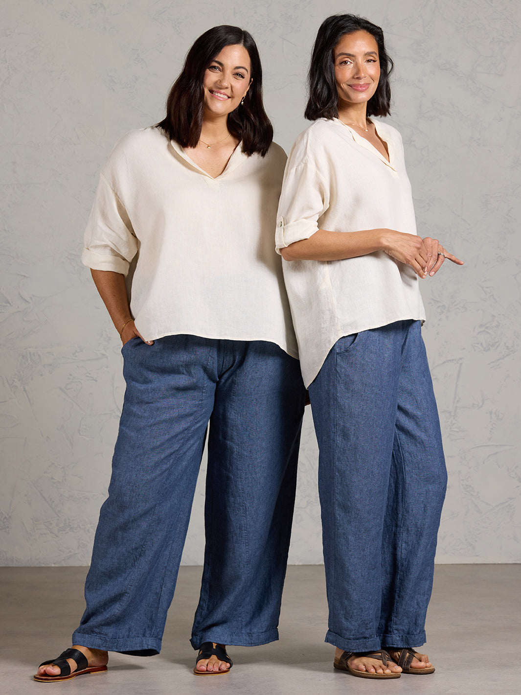 Arya French Linen Shirt Vanilla