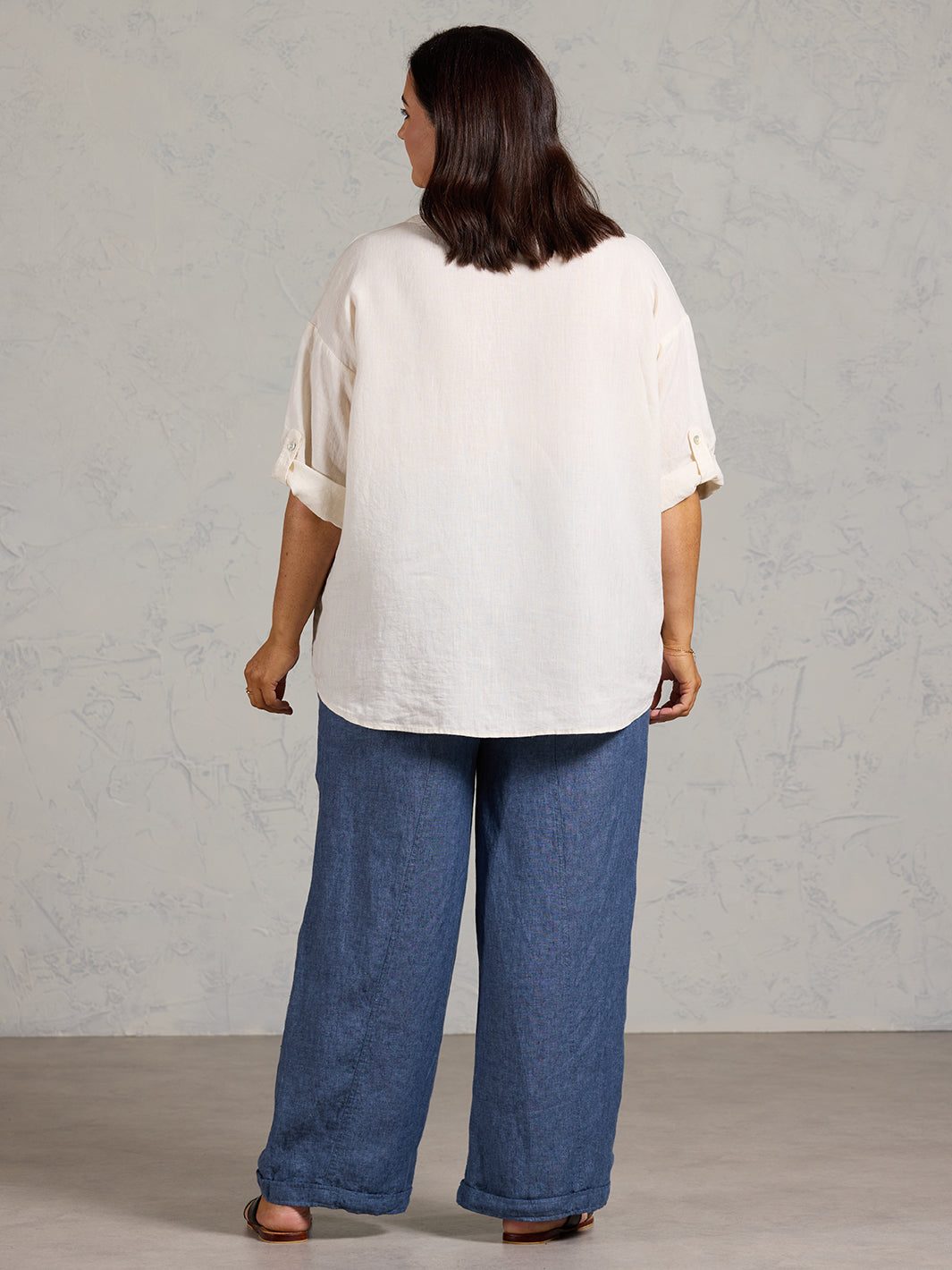 Arya French Linen Shirt Vanilla