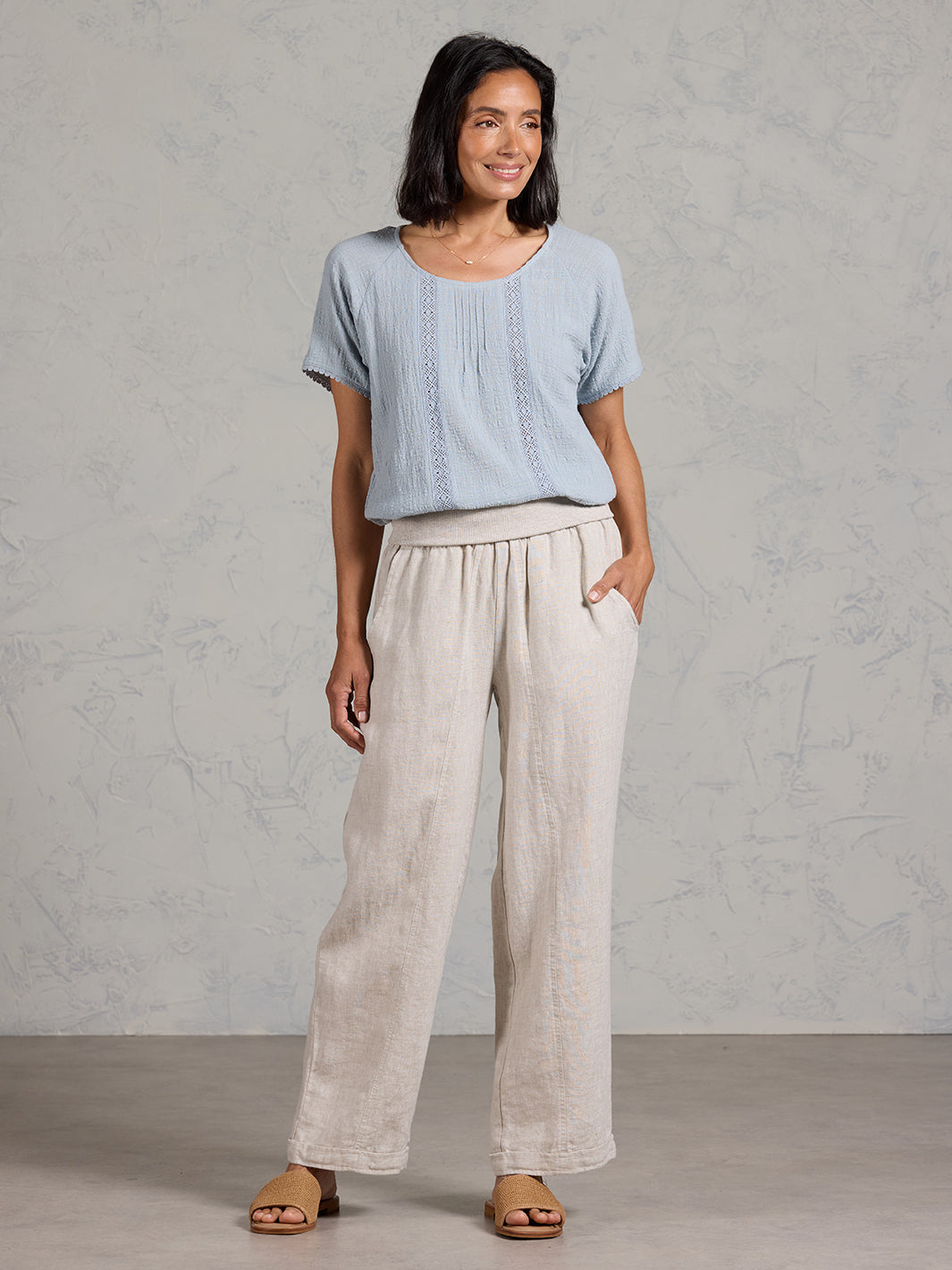 Goa French Linen Pants Ash