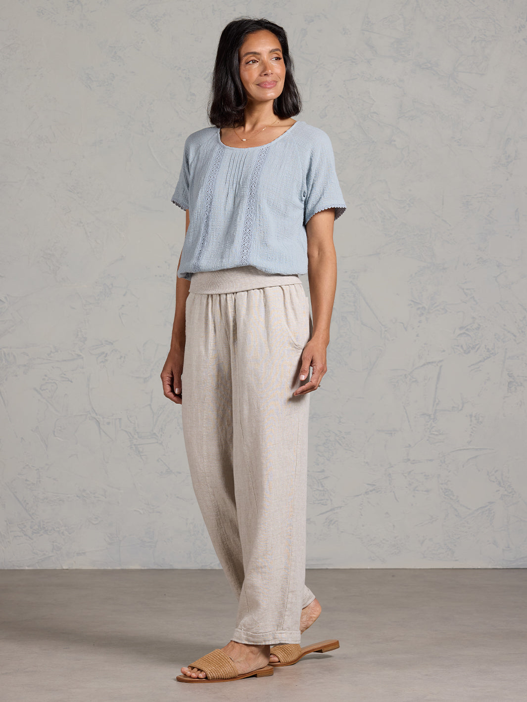 Goa French Linen Pants Ash
