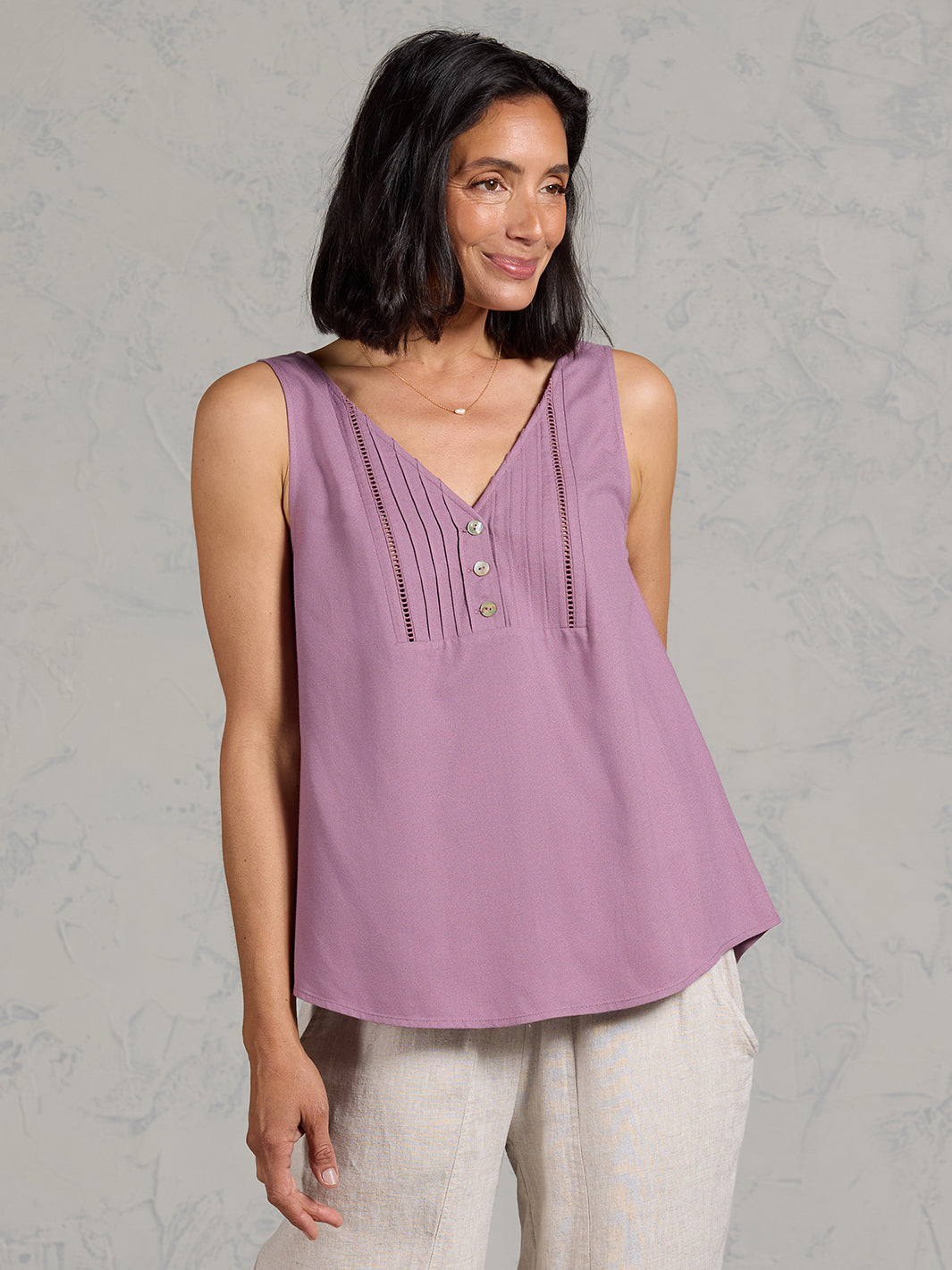 Lili Bamboo Top Mulberry