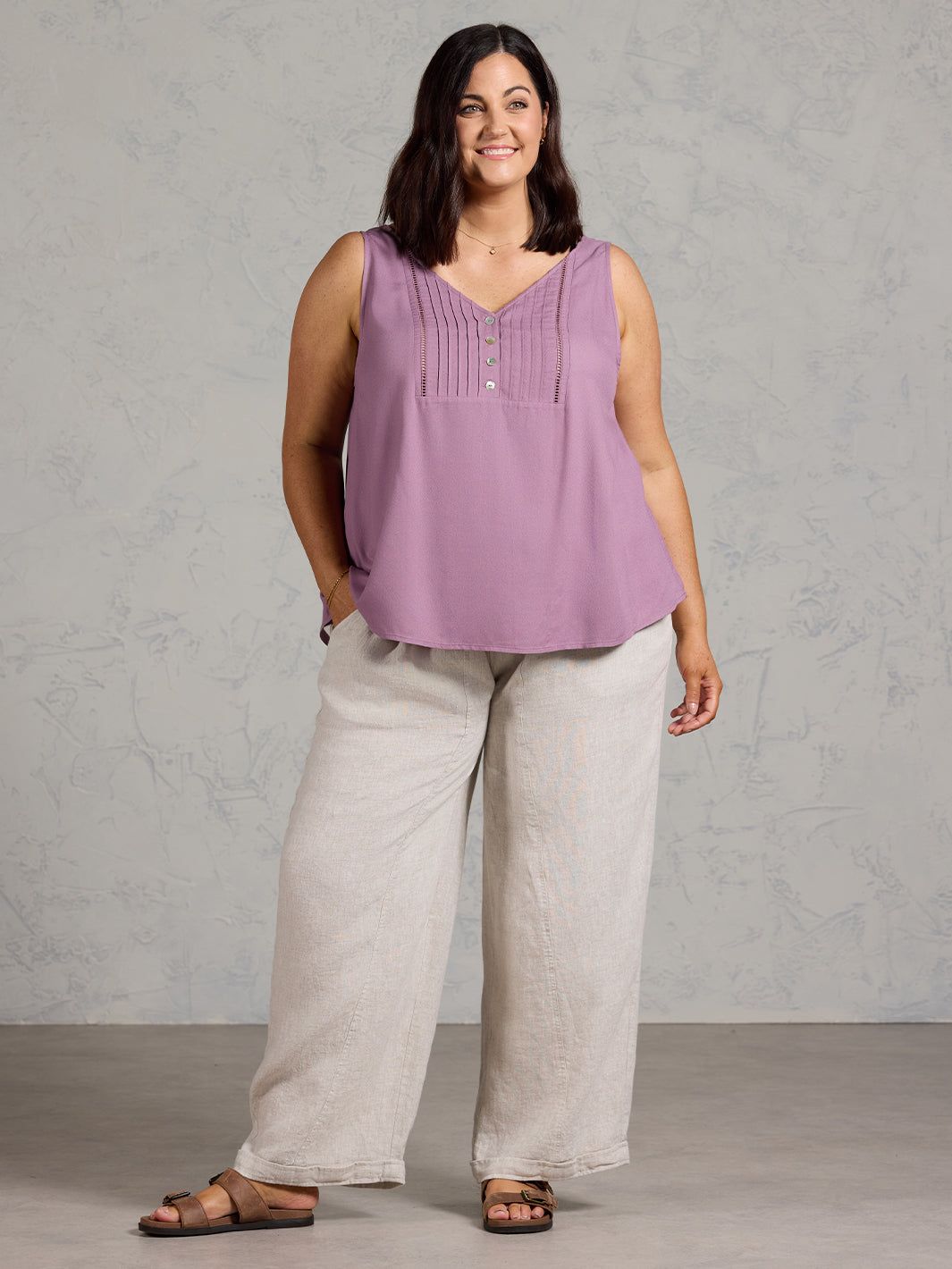 Lili Bamboo Top Mulberry