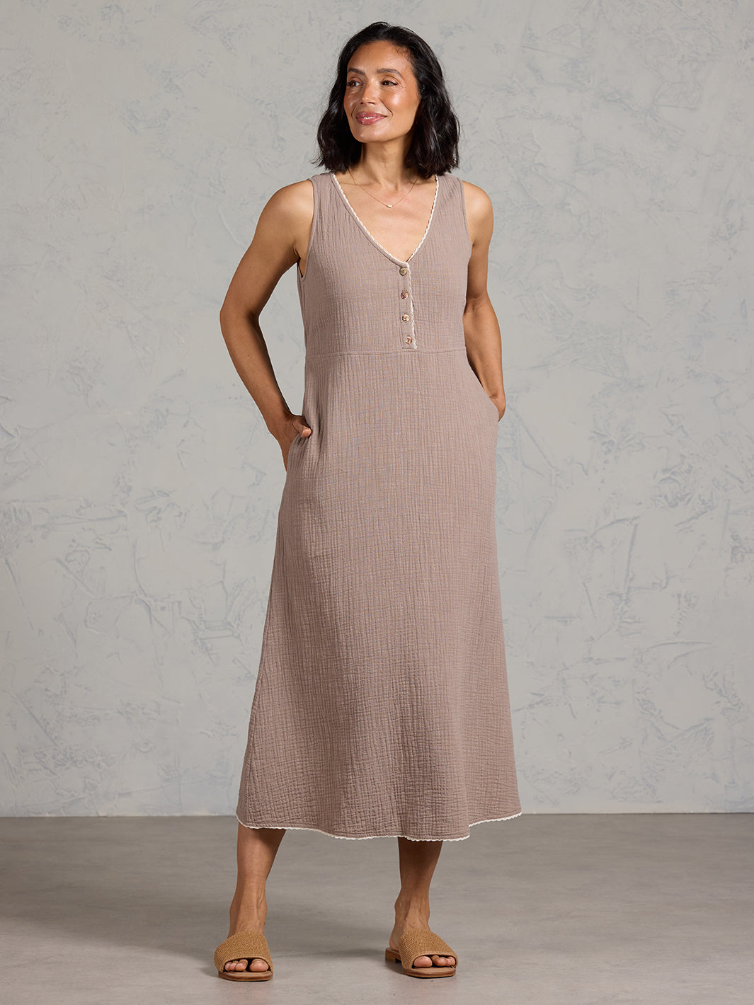 Magnolia Cotton Dress Elm
