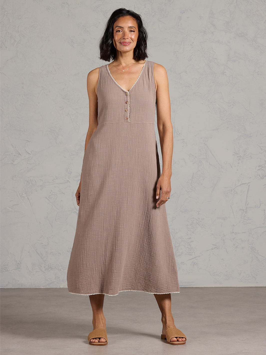 Magnolia Cotton Dress Elm