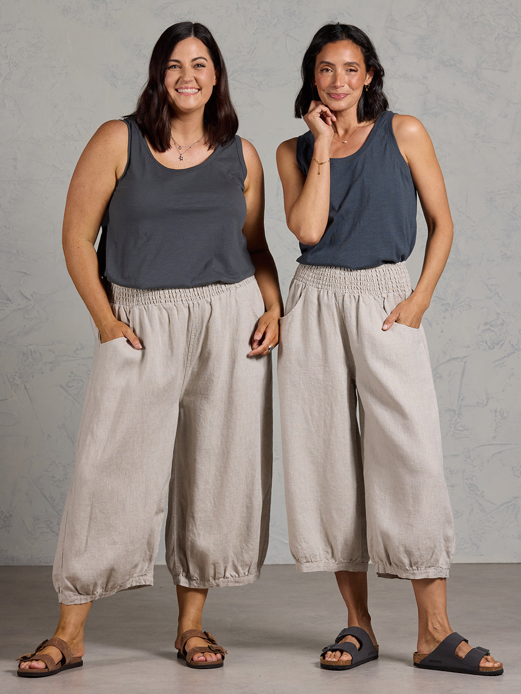 Marrakech French Linen Cropped Pants Flax – Nomad the Label US