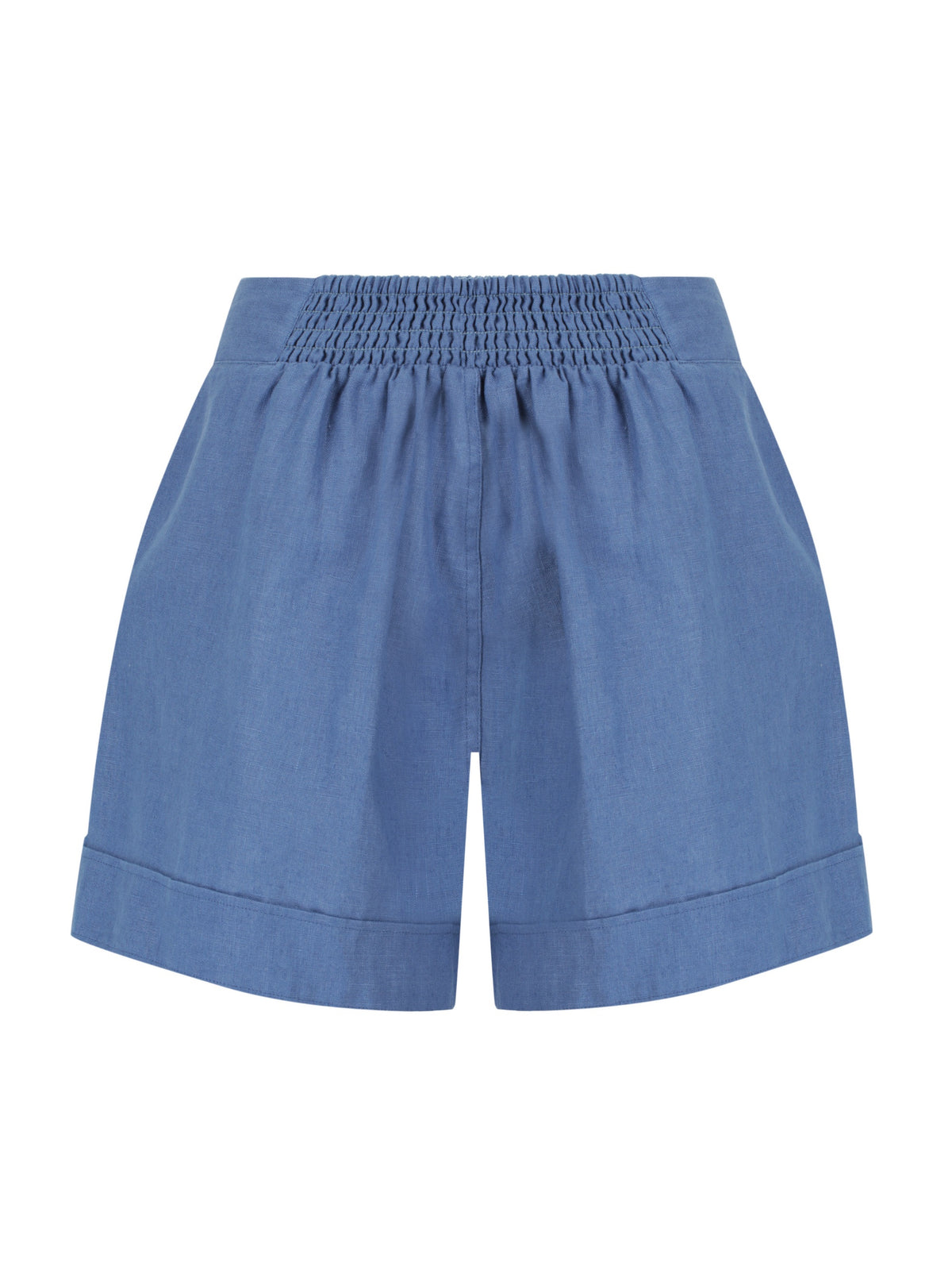 Paros French Linen Shorts Aegean Blue – Nomad the Label US