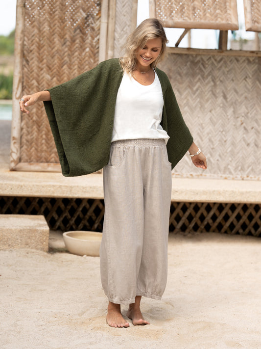 Sadhu French Linen Pants Flax