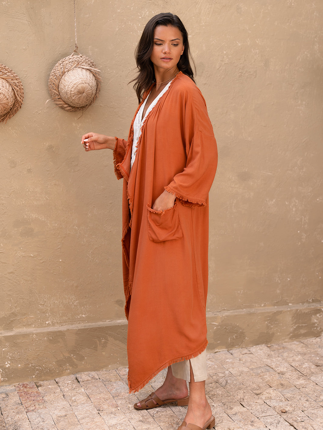 Sabali Bamboo Kimono Rust