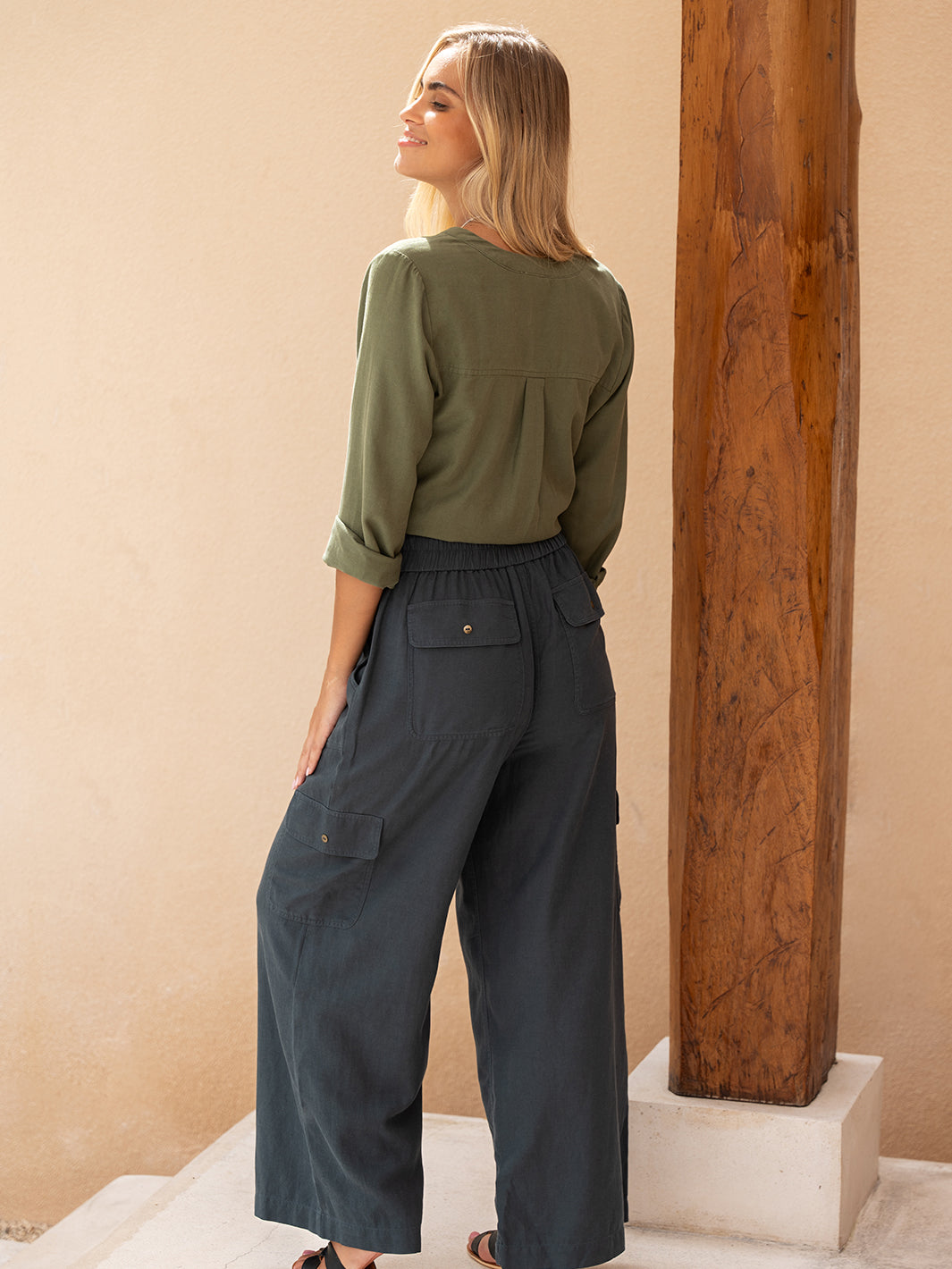 Yves Cargo Top Olive