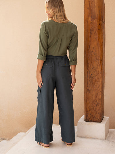 Crusoe Cargo Pants Charcoal