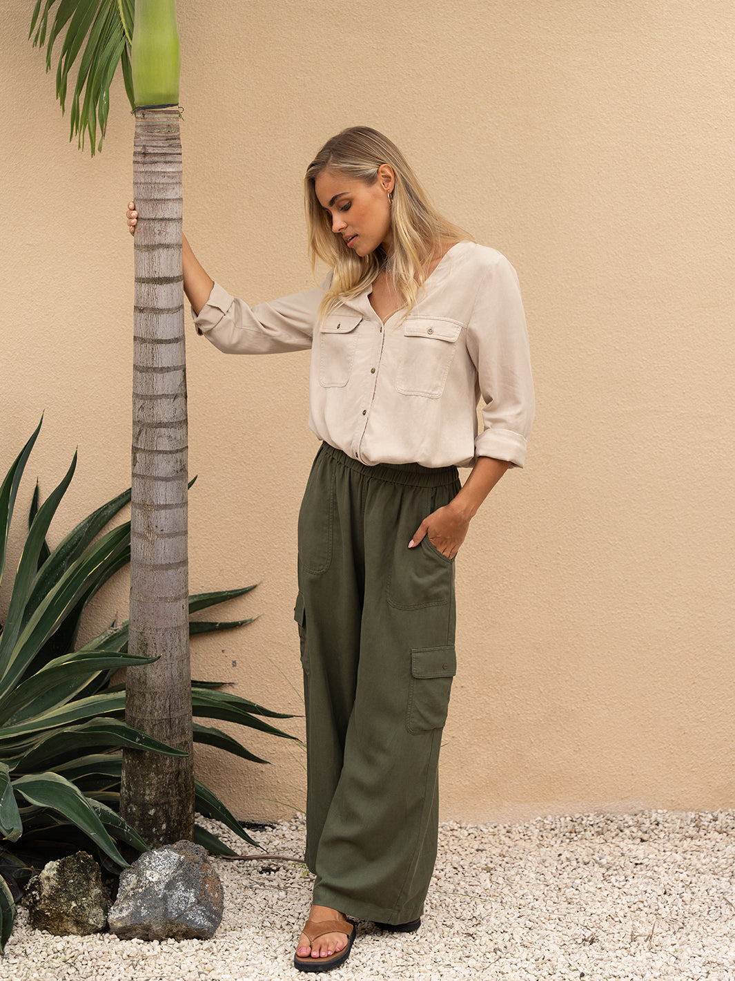 Crusoe Cargo Pants Olive