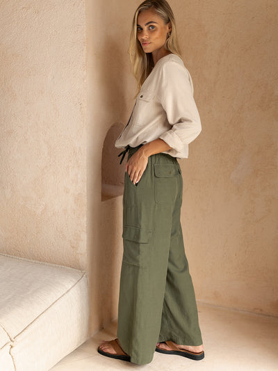 Crusoe Cargo Pants Olive