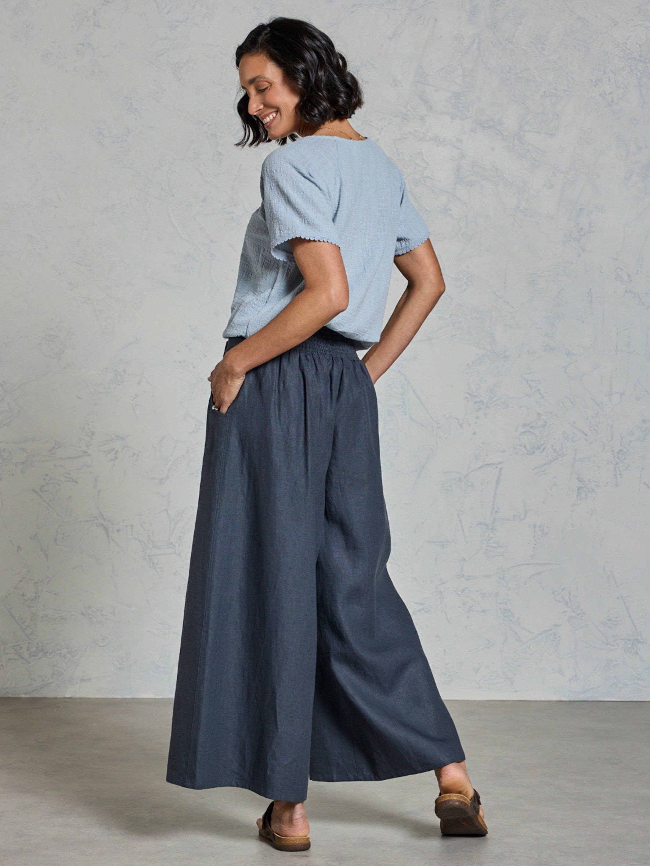 Portillo Linen Pants Charcoal | Linen Portillo Pants – Nomad the