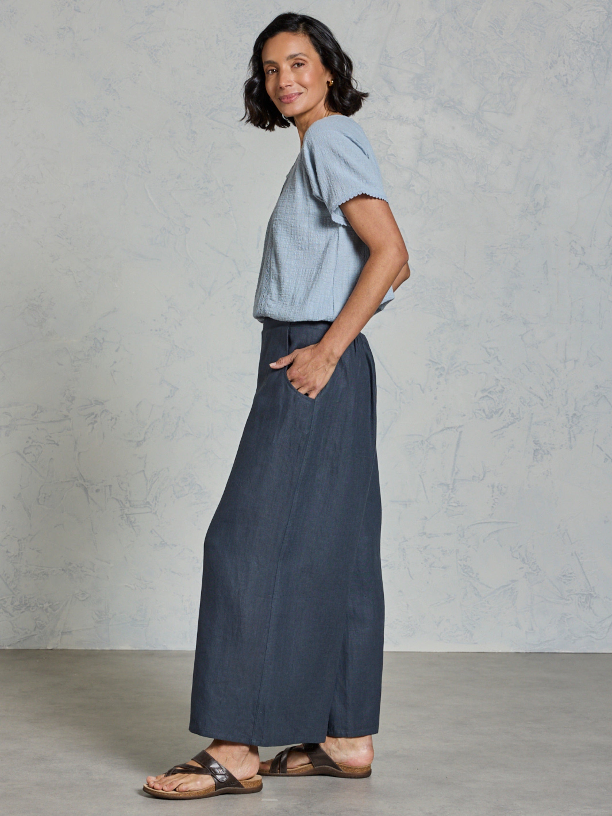 Portillo Linen Pants Charcoal | Linen Portillo Pants – Nomad the