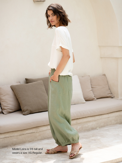 Sadhu French Linen Pants Moss