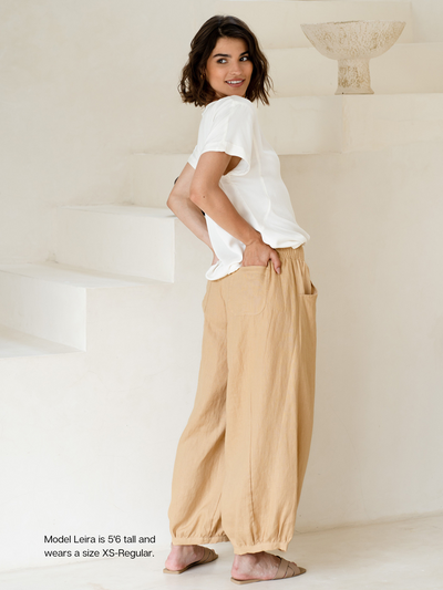 Sadhu French Linen Pants Sand