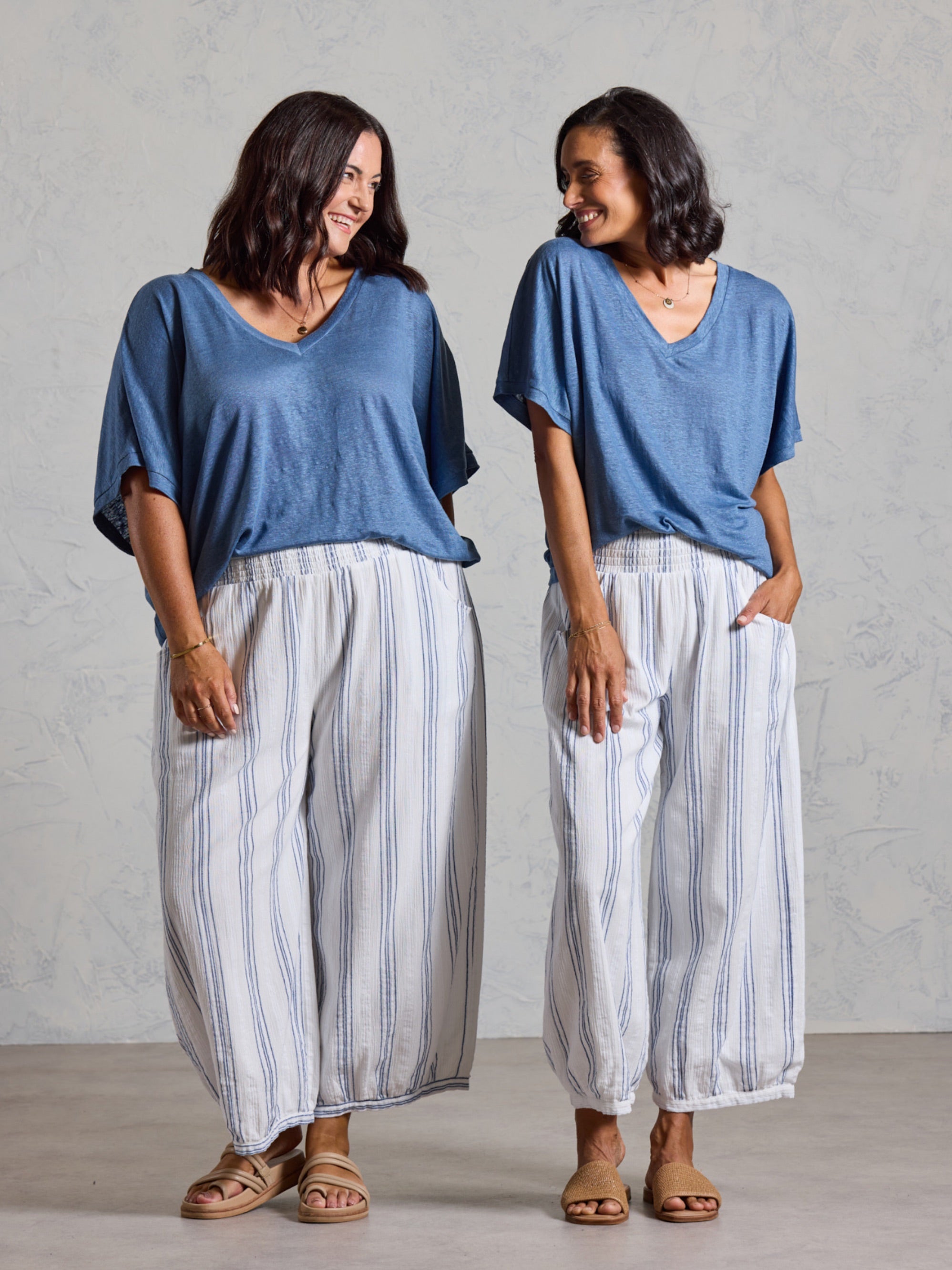 アットラスト 2025SS COTTON LINEN SLACKS アットラスト 2025SS COTTON LINEN SLACKS Alix Cotton Linen Pants